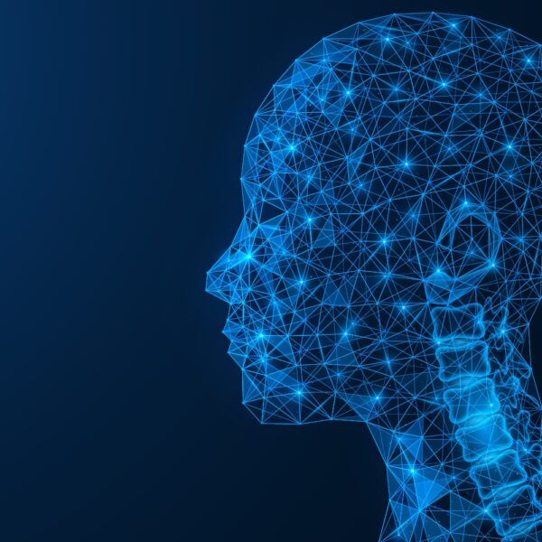 Side profile of a person's head