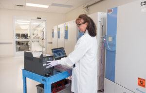 scientist using Biorepository