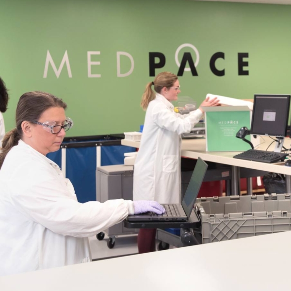 medpace workers working in lab