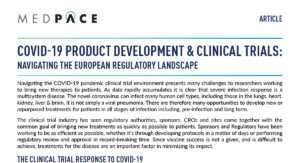Article COVID-19 Product Development and Clinical Trials