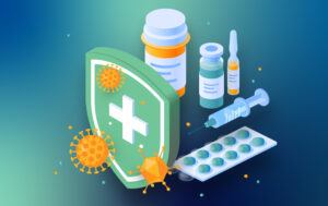 Medications that protect against illness illustration