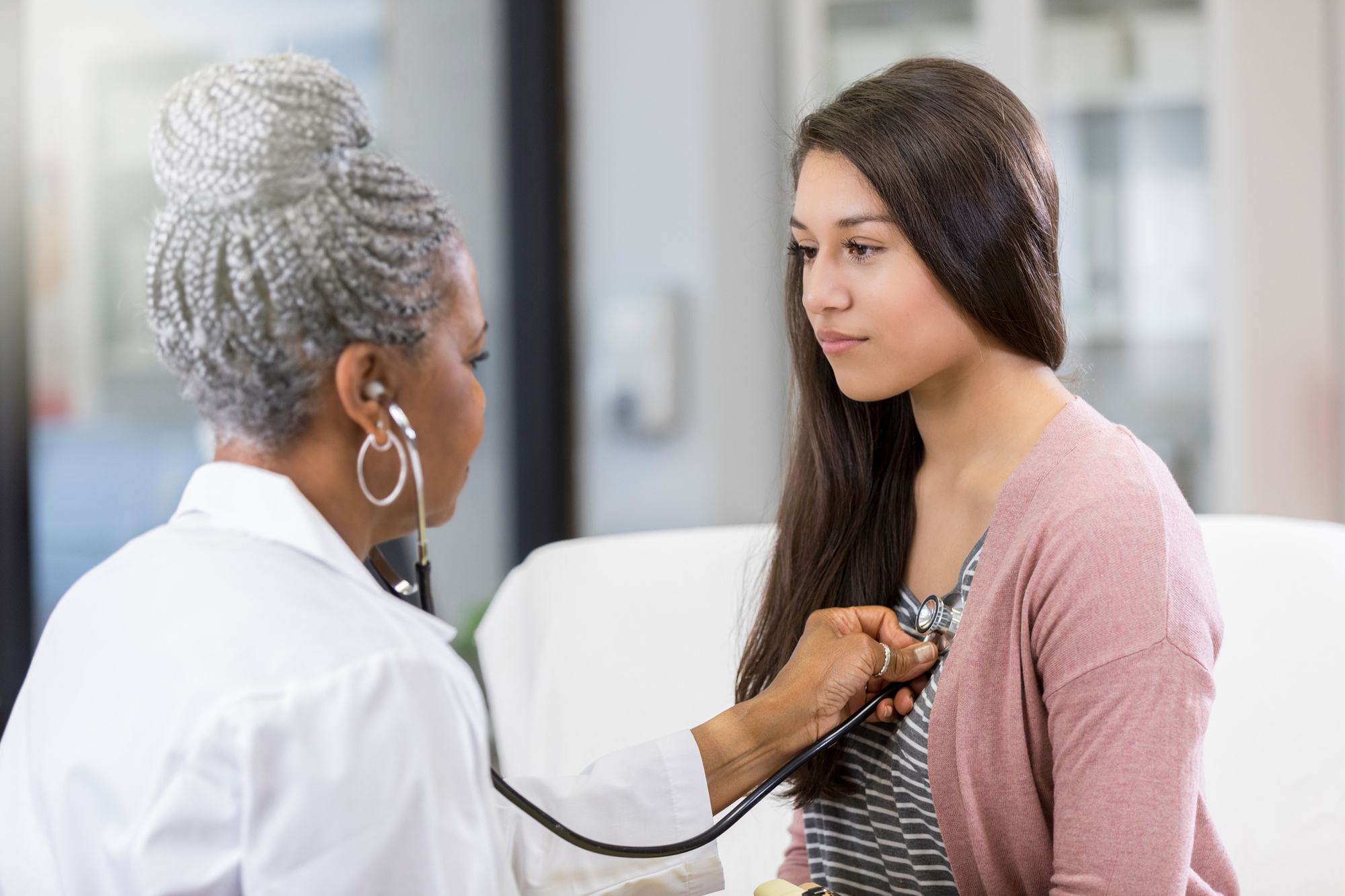Women's health CRO doctor and patient