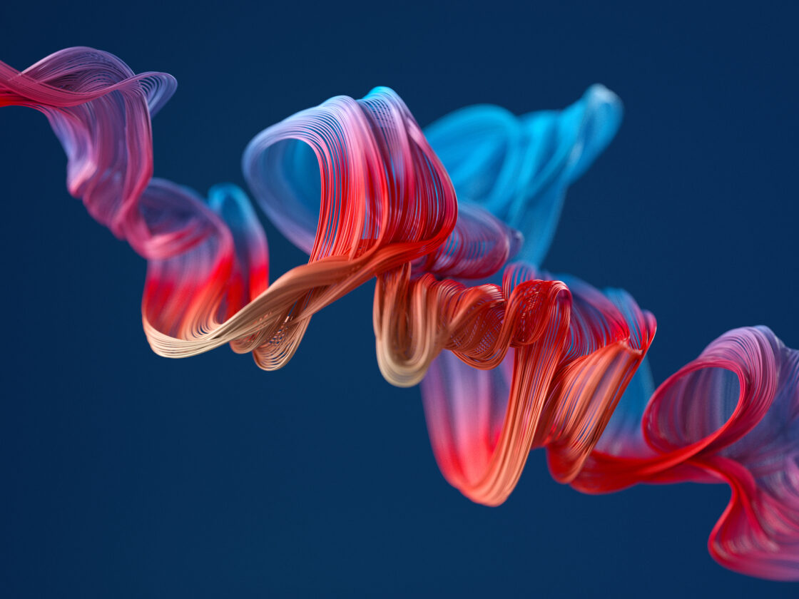 colorful wavy object