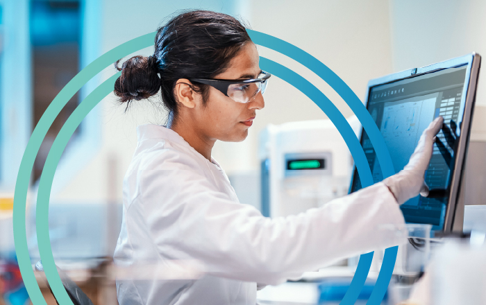 woman in lab for clinical trial | Women's Helath CRO